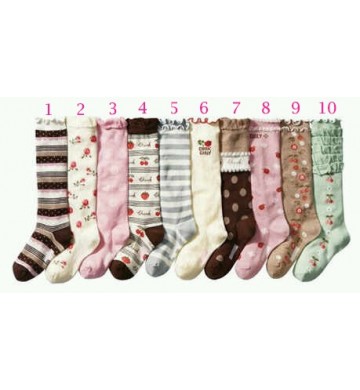 Shabby Chic High Sock