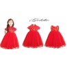 Dress Mardi Amber Goldie Red 2in1