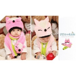 Double Sided Fox Frog Hat & Syal