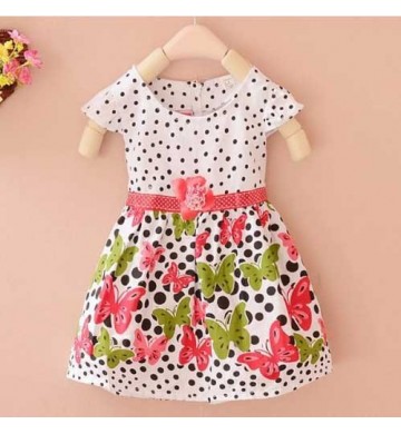 Butterfly Red Polka Dress