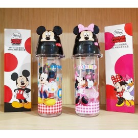 3D Drinking Bottle Mickey Minnie Original 4254/4255 500ml Tanpa Sedotan