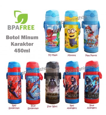 Botol Minum Karakter BPA Free 450ml