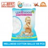 Wellness Cotton Balls Mini 100 Gram Kapas Bola