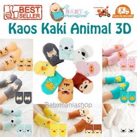 Kaos Kaki Animal 3D