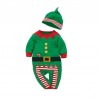 Jumpsuit Santa Elf Set Hat 2in1
