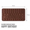 Cetakan Silikon Cokelat Happy Birthday