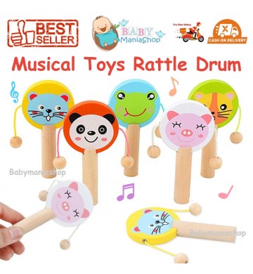 Mainan Musik Rattle Drum