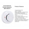 ASENWARE CSD311 Photoelectric Conventional Smoke Detector NO LABEL