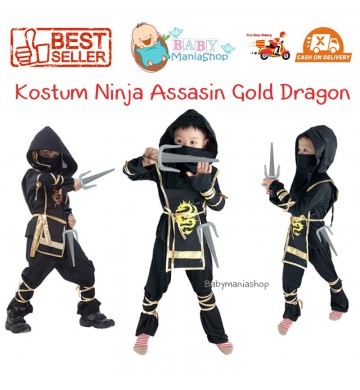 Baju Negara Jepang Ninja Assasin Gold Dragon
