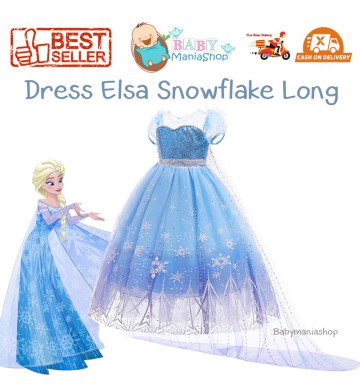 Dress Princess Elsa Frozen Snowflake