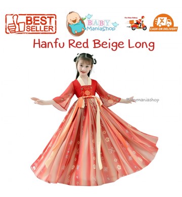 Baju Negara China Hanfu Red Beige