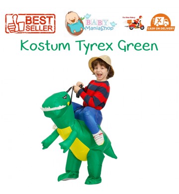 Kostum Tyrex Green Dinosaurus