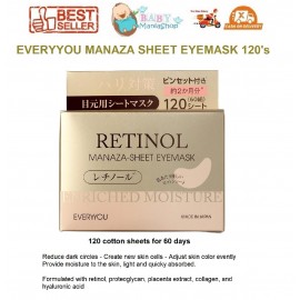 EVERYYOU MANAZA RETINOL EYEMASK 120 Sheet ori JAPAN