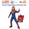 Kostum Super Hero Captain Marvel Avengers Pull on Face Mask