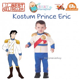 Baju Negara Inggris Prince Eric White Blue