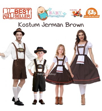 Kostum Jerman Brown Boy Girl