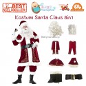 Kostum Santa Claus 8in1 Pria Dewasa