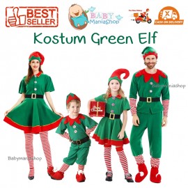 Kostum Elf Christmas Peri Natal
