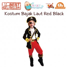 Kostum Pirate Bajak Laut Red Black A Boy