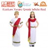 Kostum Yunani Greek White Red
