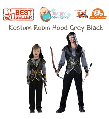 Kostum Robin Hood Grey Black