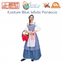 Kostum Blue White Perancis Dewasa