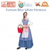 Kostum Blue White Perancis Dewasa