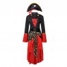 Kostum Pirate Red Black Skull Wanita Dewasa